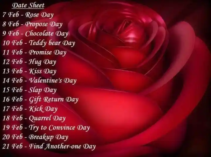 Valentine day data sheet 2020.. 
